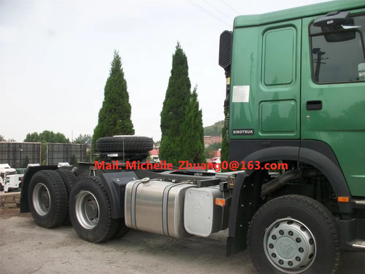 유로 2 Sinotruk Howo 6x4 트랙터 머리 원동기 트럭