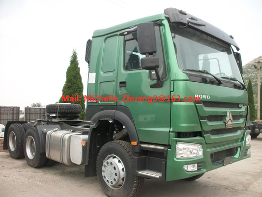유로 2 Sinotruk Howo 6x4 트랙터 머리 원동기 트럭