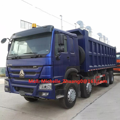 Sinotruk Howo 8*4 팁 주는 사람 트럭 마력 371hp