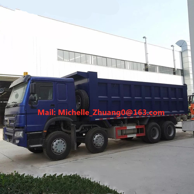 Sinotruk Howo 8*4 팁 주는 사람 트럭 마력 371hp