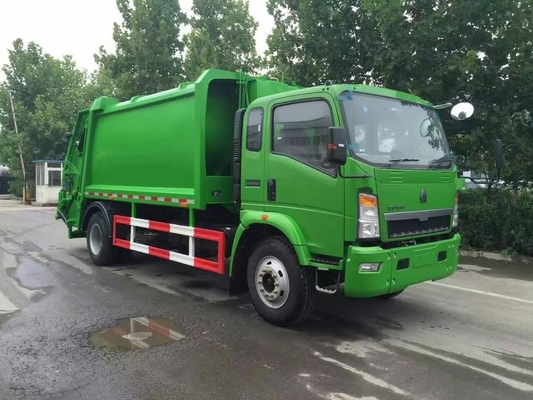 SINOTRUK HOWO 4*2는 12m3 쓰레기 쓰레기 압축 분쇄기 트럭을 압축했습니다