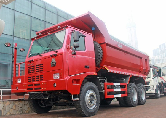 도로 70t 탑재량 떨어져 Sinotruk Howo 371hp 광업 덤프 트럭