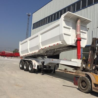 50 - 70T Sinotruk CIMC 보크사이트 광석 선적을 위한 45cbm 팁 주는 사람 덤프 트럭 트레일러
