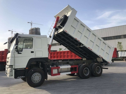 3 차축 Lhd Howo 6×4 건축업을 위한 덤프 트럭 371hp