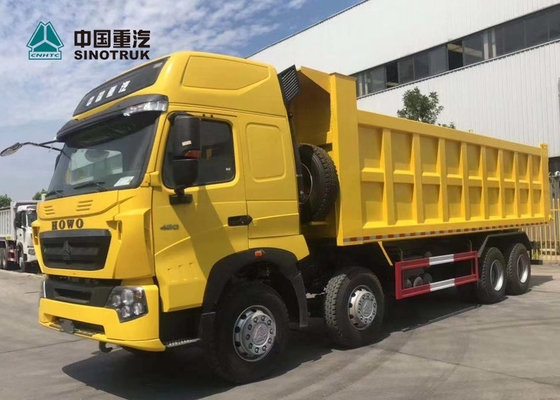 420HP 8X4 29CBM T7H 시노트루크 호워 덤프트럭 노랑색