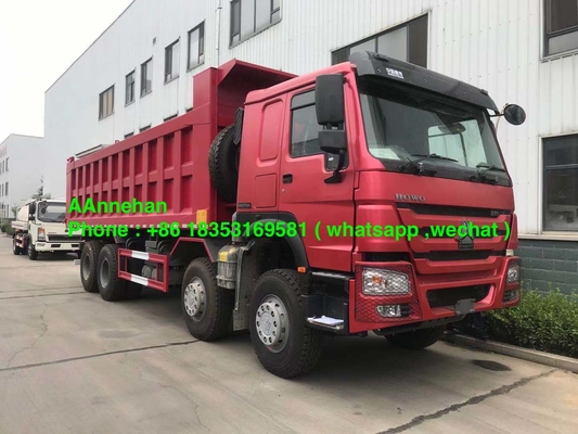 빨간 호워 7 시노트루크 호워 6x4 덤프트럭 10은 20M3 40T를 움직입니다