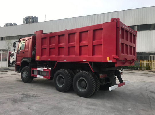 빨간 호워 7 시노트루크 호워 6x4 덤프트럭 10은 20M3 40T를 움직입니다