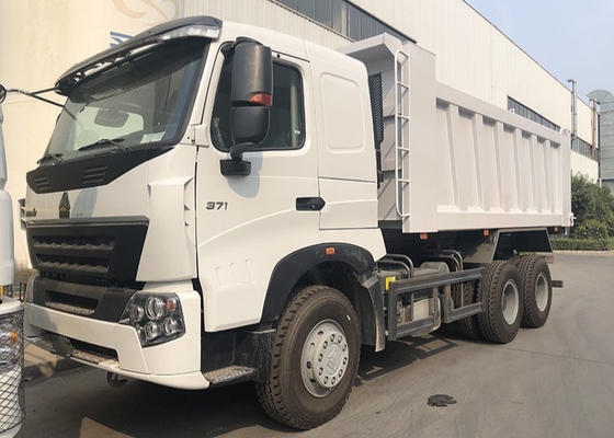 시노트루크 HOWO A7 6x4 371hp 흰색 덤프 트럭 티퍼 트럭 화물 트럭