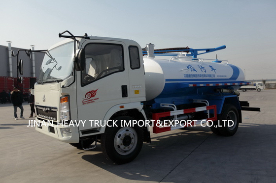 대변 수집 하수 진공 흡착 트럭 SINOTRUK 빛 호워 5000 리터