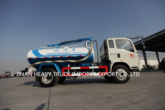HOWO 4X2 경량 트럭 4cbm 1000 견실 머리띠 하수 흡입 청소 물운반차