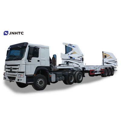 붐 컨테이너 크레인을 폴딩시키는 XCMG 28Mpa 37 톤 운송 사이드붐 들치기 20ft 40ft명