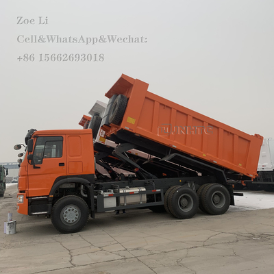 시노트룩 HOWO 유로 2 좌측 운전 6x4 371hp 흰색 덤프 트럭 틱퍼 트럭 화물 트럭