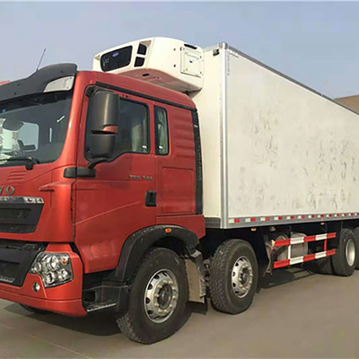 시노트루크 HOWO 45cbm 냉장고 냉장고 8x4 냉장고 트럭 20톤 냉장고 무거운 트럭