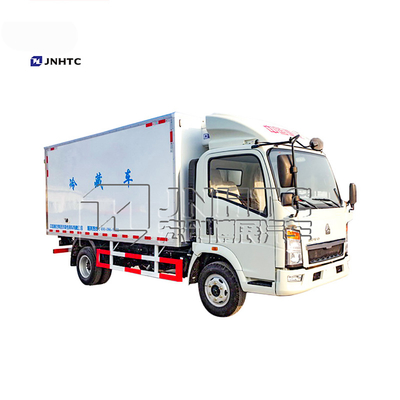 호워 6 Wheeler 빛은 박스 트럭 3T 5 톤을 냉동시켰습니다