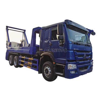 HOWO 6x4 12cbm 15cbm 유압 스윙 암 쓰레기 수거차 Euro2 Euro3 컨테이너 쓰레기통