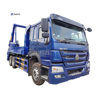 HOWO 6x4 12cbm 15cbm 유압 스윙 암 쓰레기 수거차 Euro2 Euro3 컨테이너 쓰레기통