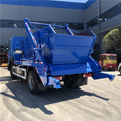 HOWO 6x4 12cbm 15cbm 유압 스윙 암 쓰레기 수거차 Euro2 Euro3 컨테이너 쓰레기통