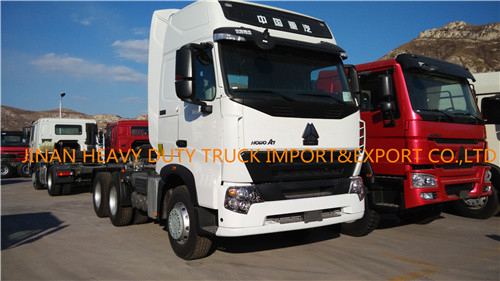 SINOTRUK A7 6X4 사용된 트럭 트랙터 10 바퀴 371 420HP 원동력 대표