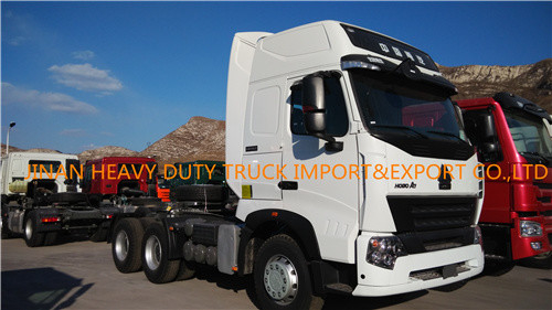 SINOTRUK A7 6X4 사용된 트럭 트랙터 10 바퀴 371 420HP 원동력 대표