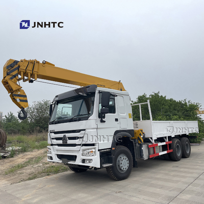 시노트루크 호워 6x4 10 육안으로 보이지 않는 자동차 기중기 스트레이트-암 화물 트럭 크레인
