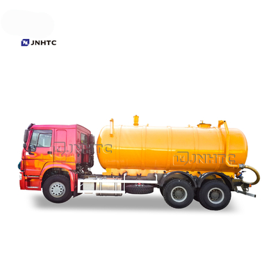 HOWO 6X4 Euro2 하수 흡수 탱커 트럭 12cbm-22cbm 진공 세정