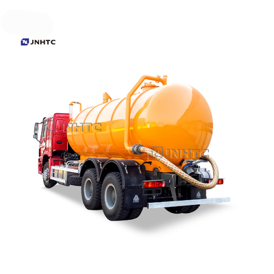 HOWO 6X4 Euro2 하수 흡수 탱커 트럭 12cbm-22cbm 진공 세정