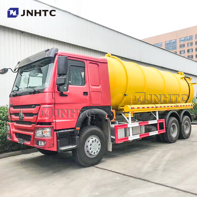 HOWO 6X4 Euro2 하수 흡수 탱커 트럭 12cbm-22cbm 진공 세정