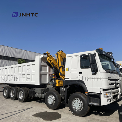 상승 축과 10T 폴드형 팔 크레인과 호워 16 Wheeler 덤프트럭