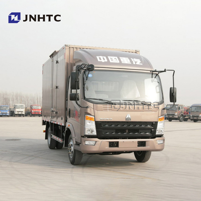 SINOTRUK HOWO 6 톤 116hp LHD 박스 트럭 밴 화물 트럭