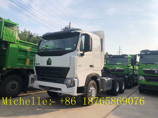 Sinotruk Howo 6*4 트랙터 트럭 10 휠러 트랙터 헤드 100 톤