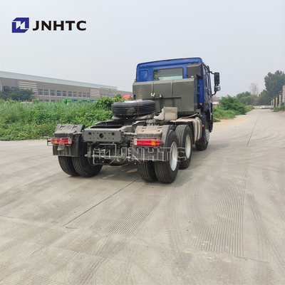 Howo 371 420hp 6X4 중고 트랙터 트럭 헤드 400L 디젤 탱크