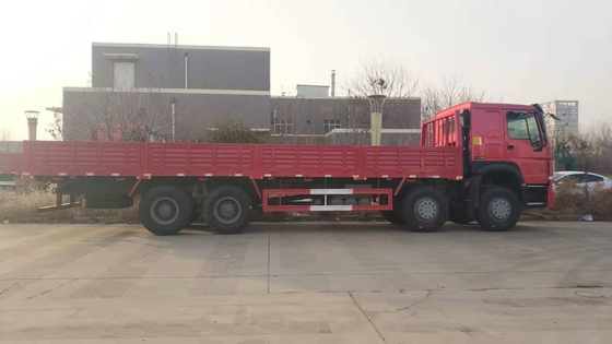 Sinotruk HOWO 평판 화물 트럭 8*4 12 휠러 무거운 밴