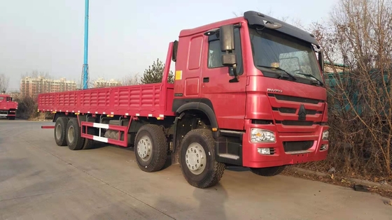 Sinotruk HOWO 평판 화물 트럭 8*4 12 휠러 무거운 밴