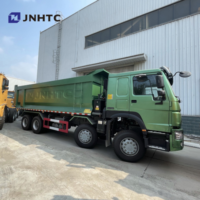 U 유형 화물 몸을 가진 HOWO 6X4 371HP 녹색 20 입방 팁 주는 사람 트럭
