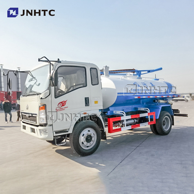 HOWO Euro2 116hp 4X2 하수 흡입 트럭 5cbm