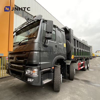 까만 덤프 트럭 12 바퀴 420hp Sinotruk 팁 주는 사람 트럭 신형