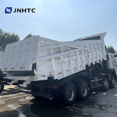 후방 덮개 Sinotruk Howo를 가진 정면 드는 덤프 트럭 12 바퀴