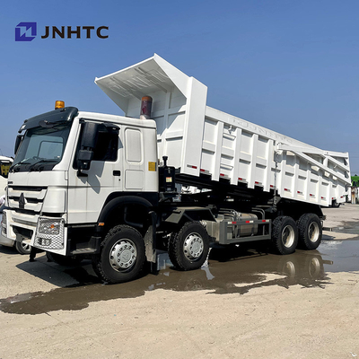 HOWO 8X4 Euro2 덤프 트럭 특수 화물 상자 380hp 팁 주는 사람 트럭