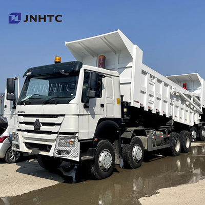 후방 덮개 Sinotruk Howo를 가진 정면 드는 덤프 트럭 12 바퀴