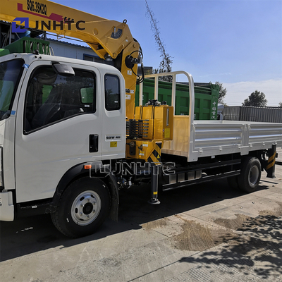 Sinotruk Howo 4X2 라이트 텔레스코핑 붐 크레인 트럭 5 톤