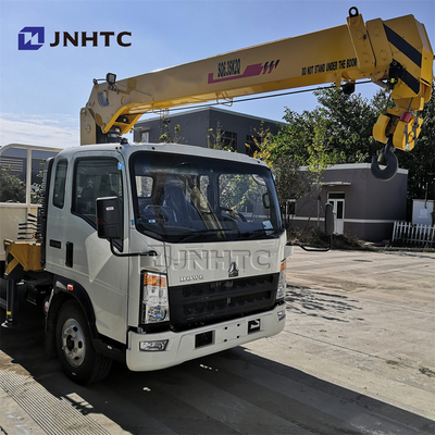 기중기 RHD 10 톤 트럭을 가진 SINOTRUK HOWO 4X2 가벼운 의무 상업적인 트럭