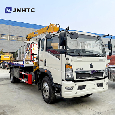 Sinotruk HOWO 4x2 3-12TON 경량 평판 화물 구조차 크레인 트럭