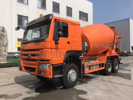 SINOTRUK HOWO 자동 로딩 콘크리트 믹서 10 휠러 371hp 12m3