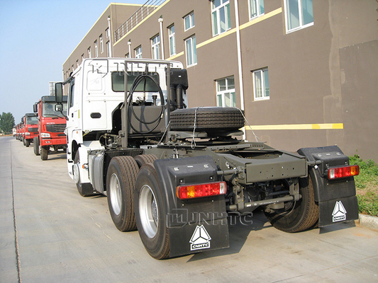 Sinotruk 3.5 인치 Euro2 10 바퀴 371 오른쪽 트럭 헤드 HOWO 트레일러 헤드 50Ton