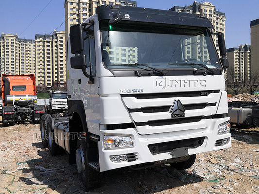 Sinotruk 3.5 인치 Euro2 10 바퀴 371 오른쪽 트럭 헤드 HOWO 트레일러 헤드 50Ton