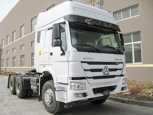 LHD Howo 6x4 10 바퀴 원동기 트럭 디젤 엔진 371hp 420hp