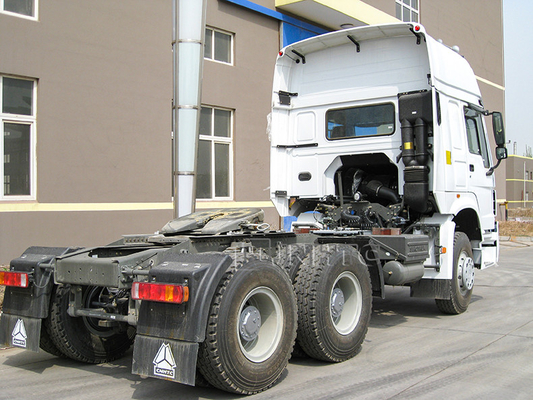 LHD Howo 6x4 10 바퀴 원동기 트럭 디젤 엔진 371hp 420hp