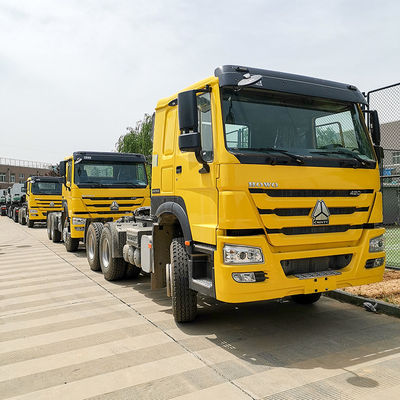 10wheels Howo 트랙터 트럭 헤드 Sinotruk 371hp 트랙터 트럭
