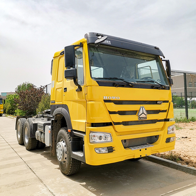 10wheels Howo 트랙터 트럭 헤드 Sinotruk 371hp 트랙터 트럭
