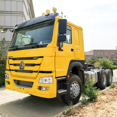 10wheels Howo 트랙터 트럭 헤드 Sinotruk 371hp 트랙터 트럭